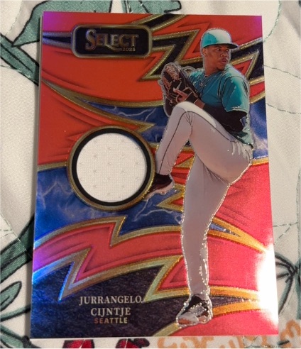 2025 Panini Select #SP-JC Jurrangelo Cijntje Sparks Red Prizm — front