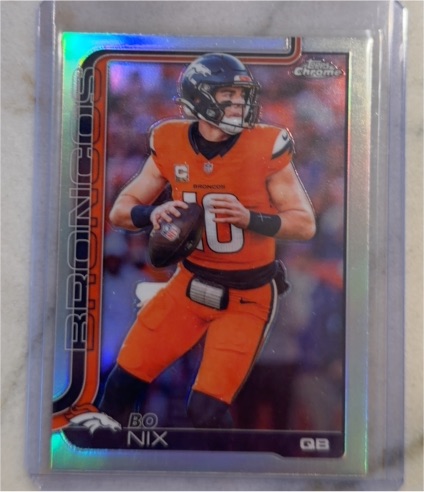 2025 Topps Chrome #88 Bo Nix — front