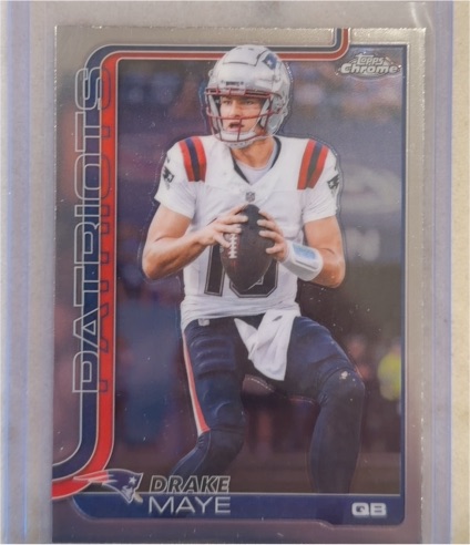 2025 Topps Chrome #207 Drake Maye — front