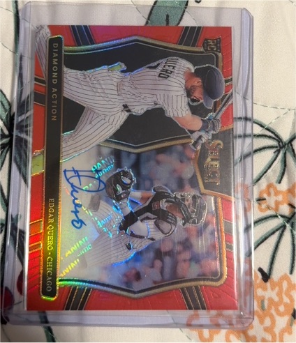 2025 Panini Select #DAS-EQ Edgar Quero Diamond Action Autograph — front