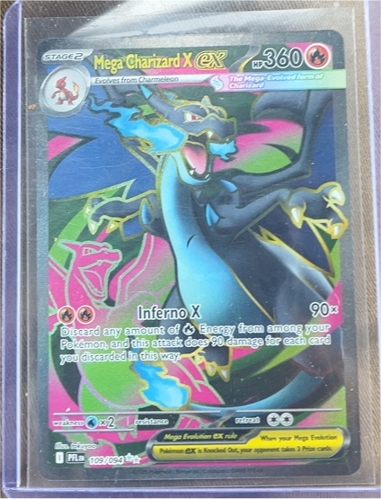 Mega Charizard X EX 109/094 Phantasmal Flames — front