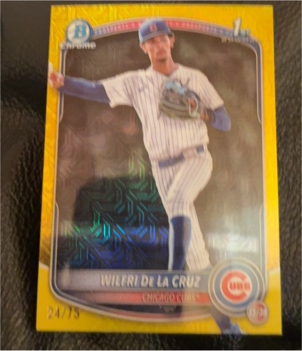 2025 Bowman Chrome #BCP-209 Wilfri De La Cruz — front