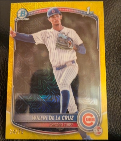 2025 Bowman Chrome #BCP-209 Wilfri De La Cruz — front