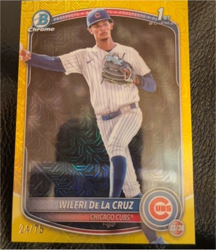 2025 Bowman Chrome #BCP-209 Wilfri De La Cruz — front