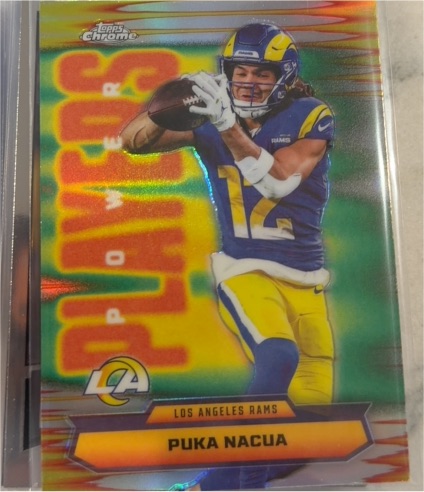 2025 Topps Chrome Power Players #PP-24 Puka Nacua — front