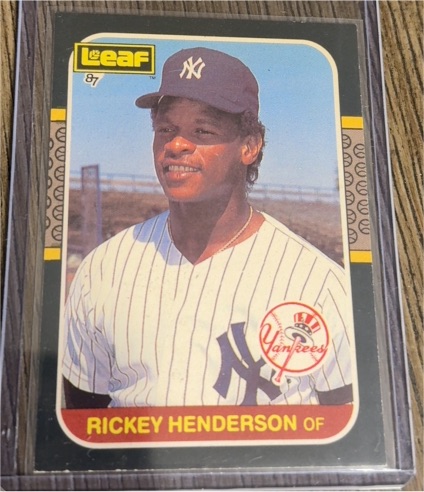 1987 Leaf #191 Rickey Henderson — front