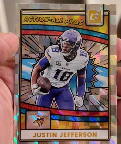 2025 Donruss Action All Pros #AAP-JJE Justin Jefferson — front