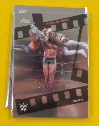 2026 Topps Chrome WWE #FR-15 Oba Femi Focus Reel — front