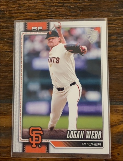 2026 Topps Series 1 #69 Logan Webb — front