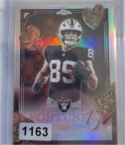 2024 Topps Chrome Fortune 15 #F15-8 Brock Bowers — front