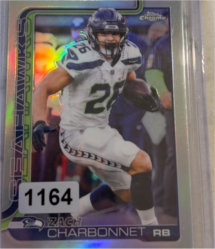 2025 Topps Chrome #279 Zach Charbonnet — front