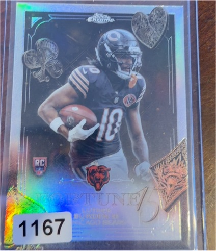 2025 Topps Chrome #F15-28 Luther Burden III Fortune 15 Refractor Rookie — front