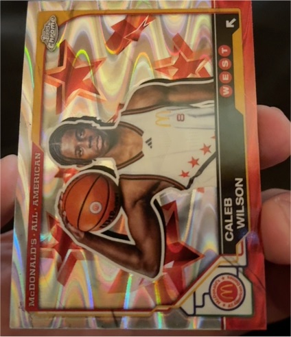 2025 Topps Chrome McDonald's All American #10 Caleb Wilson — front