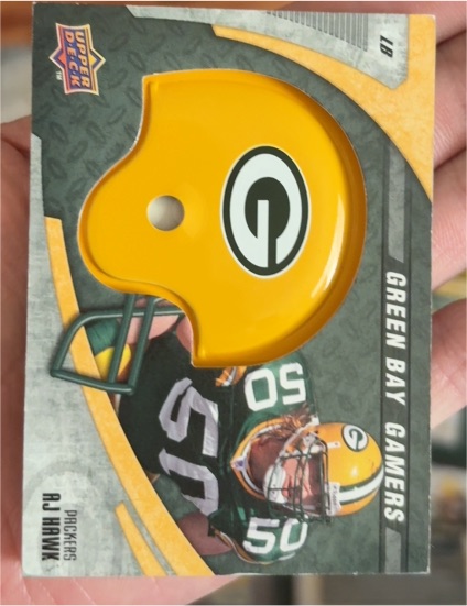 2008 Upper Deck Green Bay Gamers #1 AJ Hawk — front