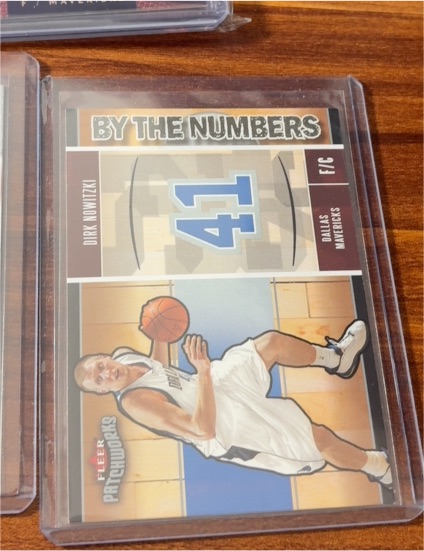 2003 Fleer Patchworks By the Numbers #BTN/DN Dirk Nowitzki — front