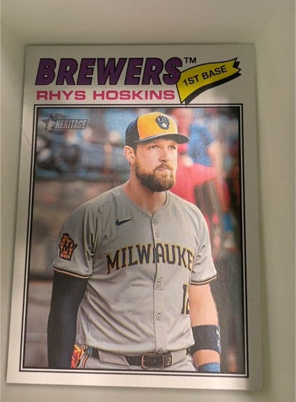2026 Topps Heritage #331 Rhys Hoskins — front