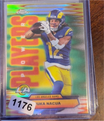 2025 Topps Chrome Power Players #PP-24 Puka Nacua — front