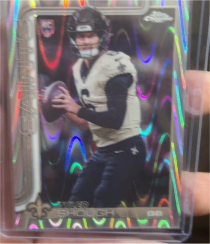 2025 Topps Chrome #398 Tyler Shough — front