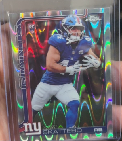 2025 Topps Chrome #331 Cam Skattebo — front