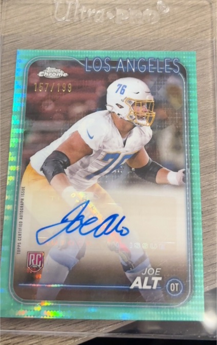 2024 Topps Chrome Rookie Autographs #RA-JAL Joe Alt — front