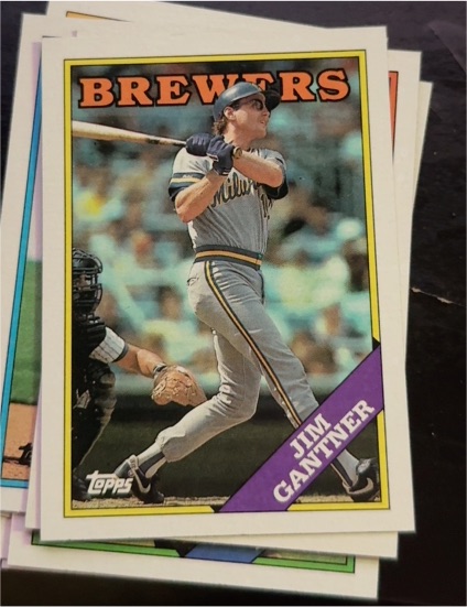 1988 Topps #337 Jim Gantner — front