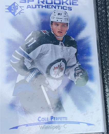 2021-22 Upper Deck SP Rookie Authentics #116 Cole Perfetti — front