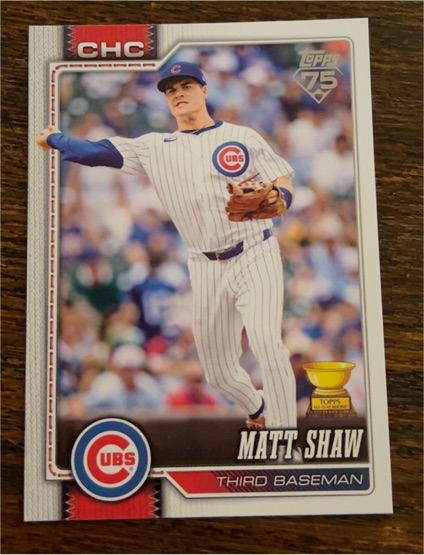 2026 Topps Series 1 #27 Matt Shaw — front