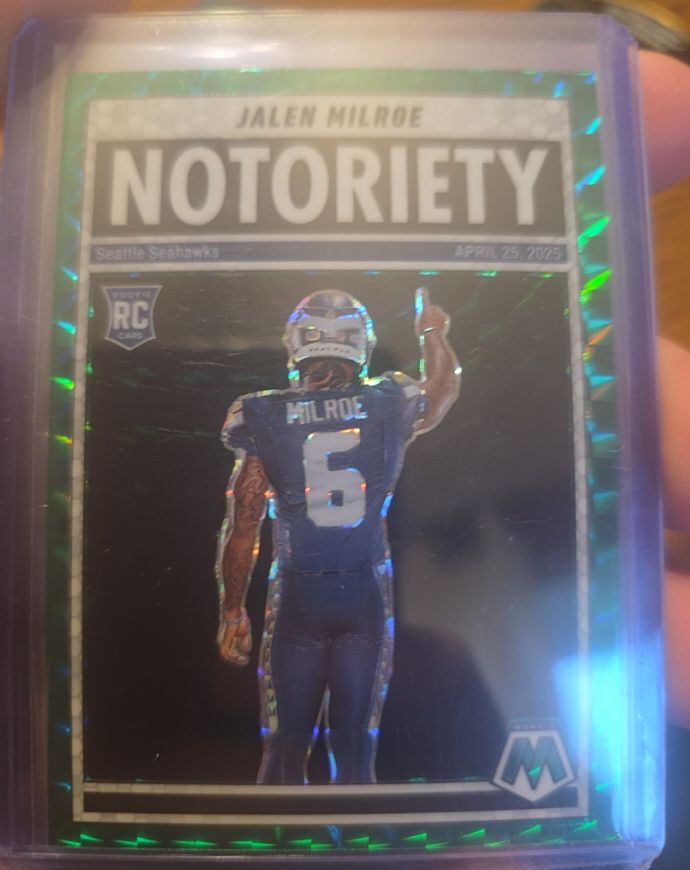2025 Panini Mosaic Notoriety #15 Jalen Milroe — front