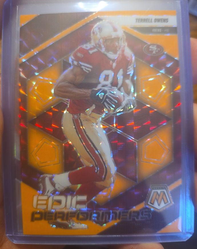 2025 Panini Mosaic Epic Performers #18 Terrell Owens — front