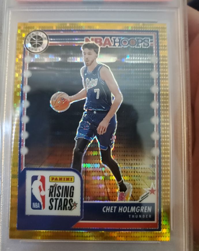 2023-24 Panini NBA Hoops Premium Stock #293 Chet Holmgren Rising Stars — front