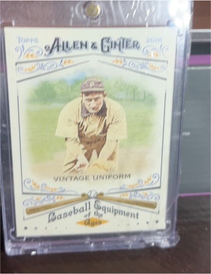2018 Topps Allen & Ginter Baseball Equipment of the Ages #BEA-30 Vintage Uniform — front