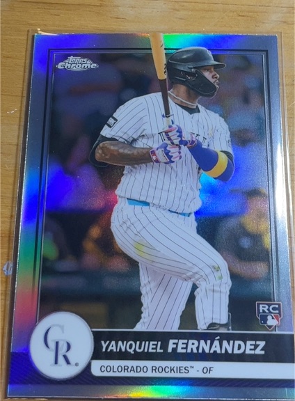 2026 Topps Chrome #31 Yanquiel Fernández — front