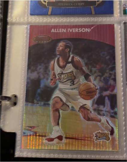 2000-01 Bowman's Best #1 Allen Iverson — front