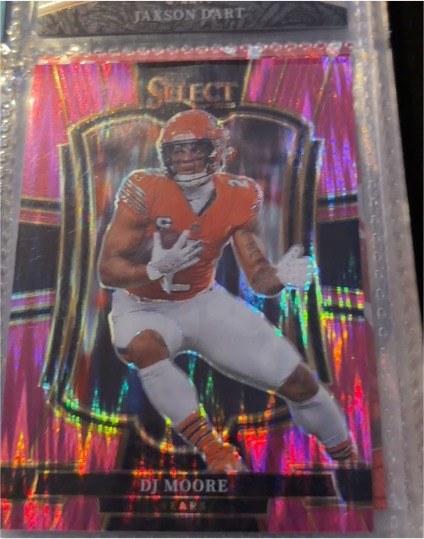 2025 Panini Select Premier Level #173 D.J. Moore — front