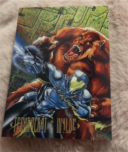 1994 Skybox Master Series DC Comics #77 Technocrat & Wylde — front