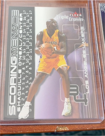 2000-01 Fleer Triple Crown #2 SM Shaquille O'Neal Scoring Menace — front