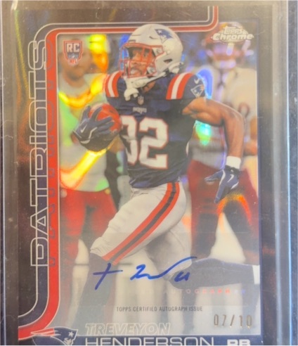 2025 Topps Chrome #328 TreVeyon Henderson — front