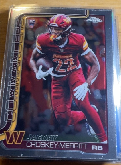 2025 Topps Chrome #387 Jacory Croskey-Merritt — front