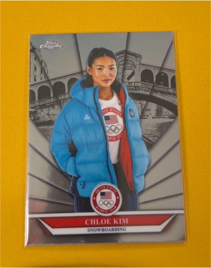 2026 Topps Chrome U.S. Winter Olympics #BU-9 Chloe Kim Buongiorno — front