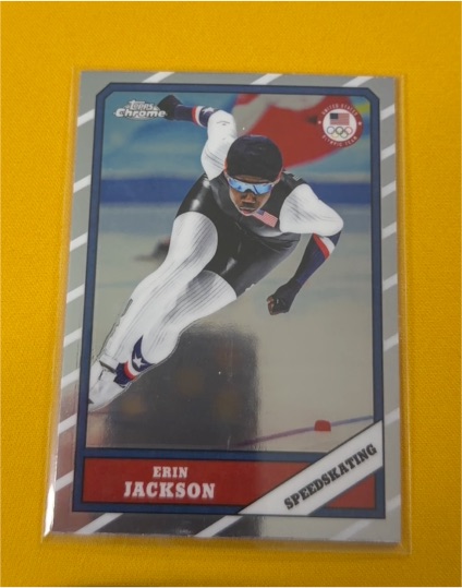 2026 Topps Chrome U.S. Winter Olympics #T86-16 Erin Jackson — front
