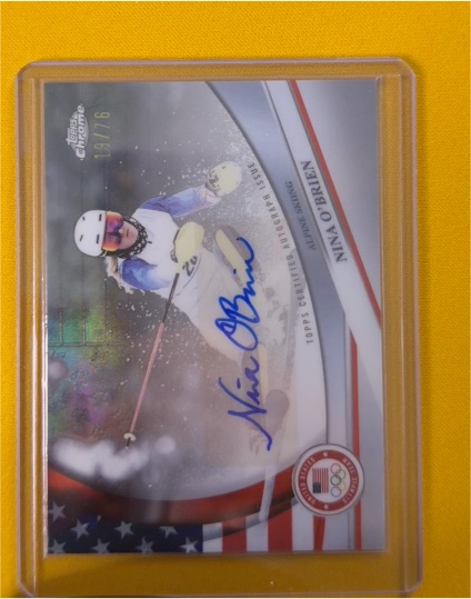 2026 Topps Chrome U.S. Winter Olympics #BCA-NOB Nina O'Brien — front
