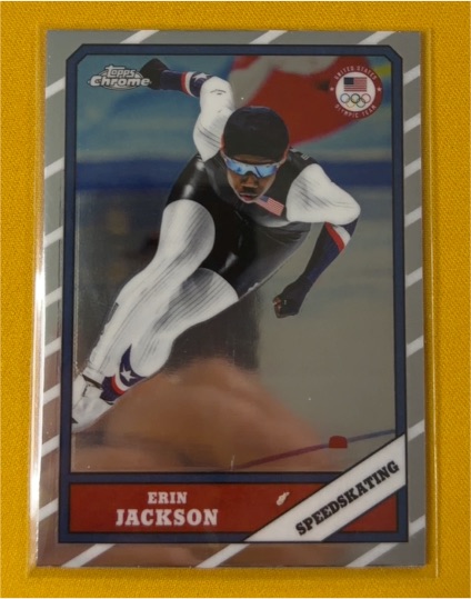2026 Topps Chrome U.S. Winter Olympics #T86-16 Erin Jackson — front