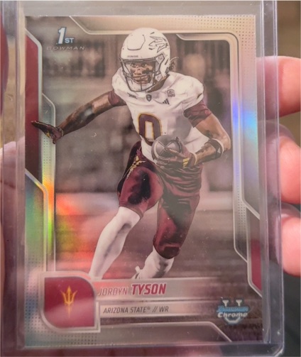 2025 Bowman University Chrome #31 Jordyn Tyson — front