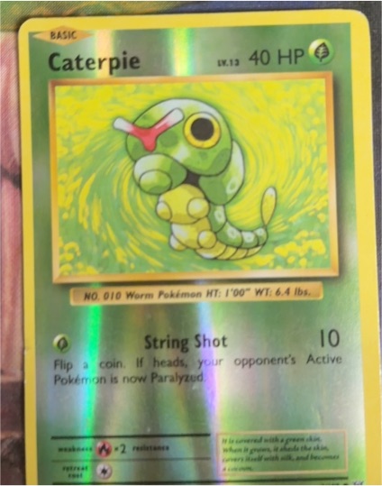 2016 Pokémon XY Evolutions #3 Caterpie Reverse Holo — front