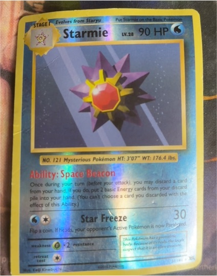 2016 Pokémon XY Evolutions #31 Starmie — front