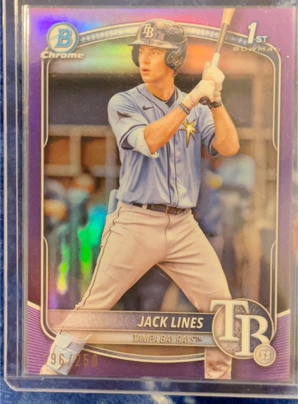 2025 Bowman Chrome #BCP-64 Jack Lines — front