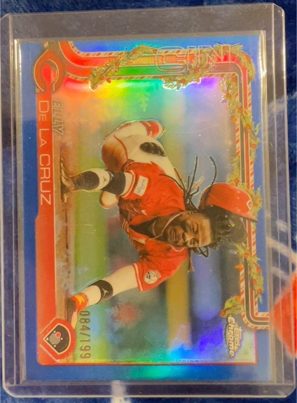 2025 Topps Chrome Holiday #HC97 Elly De La Cruz — front