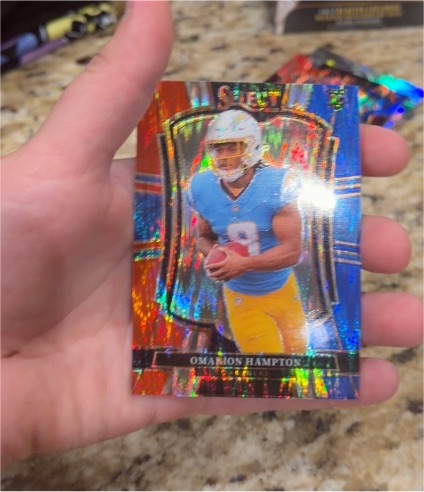 2025 Panini Select #102 Omarion Hampton — front