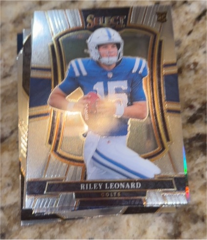 2025 Panini Select #133 Riley Leonard Premier Level Rookie Colts — front