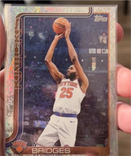 2025-26 Topps #18 Mikal Bridges — front